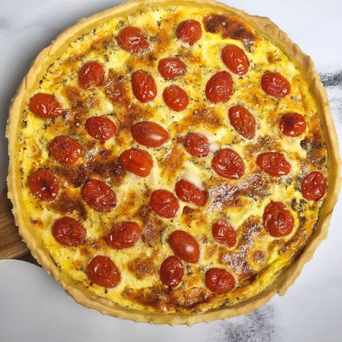 Quiche aux tomates cerises