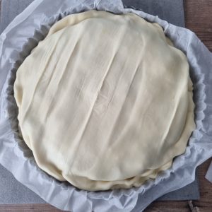 Faire une tourte en pâte feuilletée