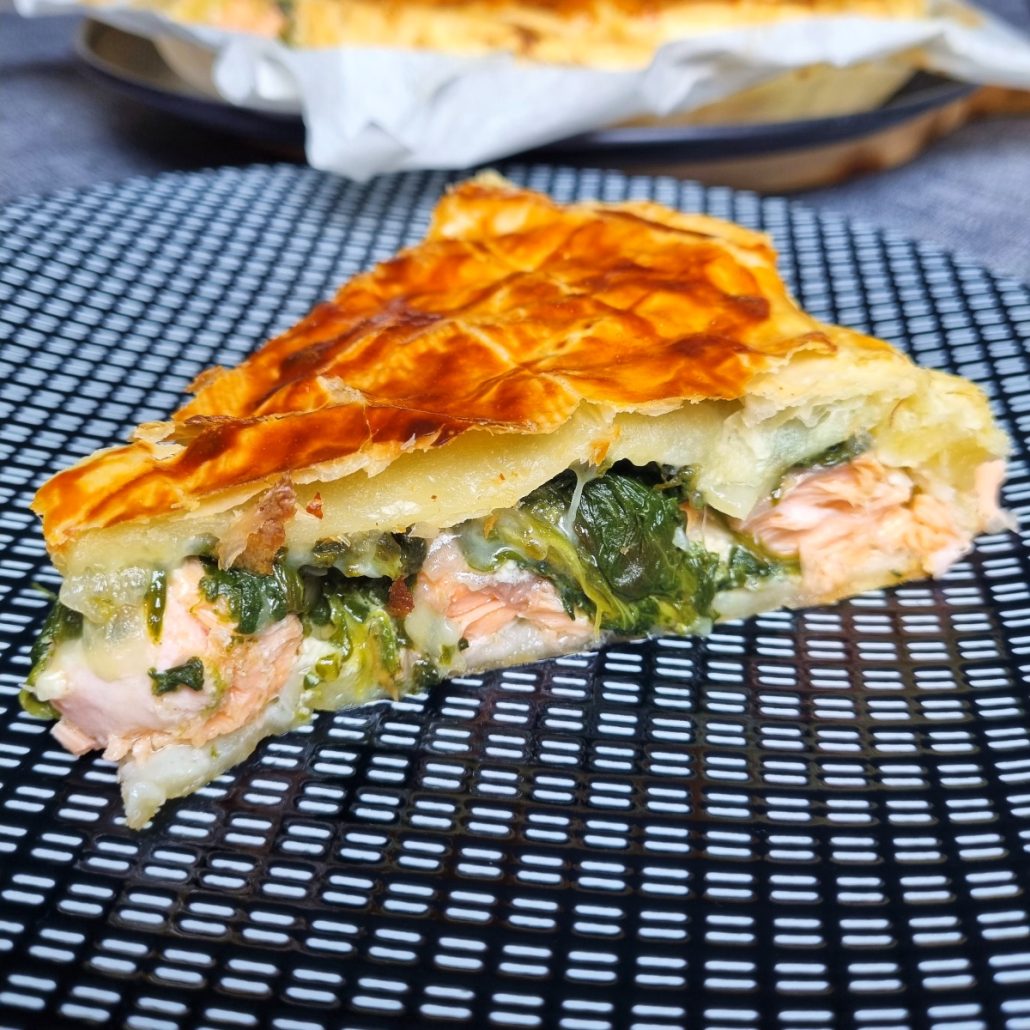 Tourte au saumon et épinards - recette de la mer