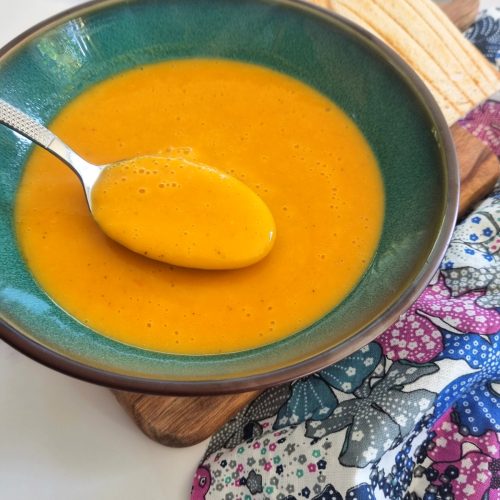 Soupe de patate douce et topinambours