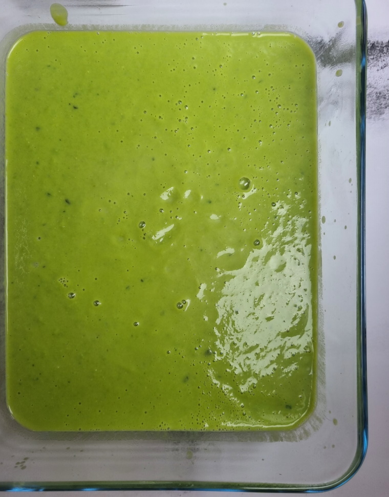 Velouté de petits pois à la menthe