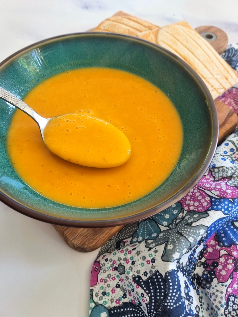 Velouté de topinambours et patate douce