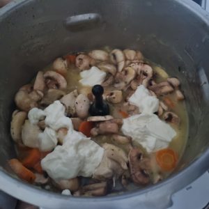 Blanquette de poulet à la crème