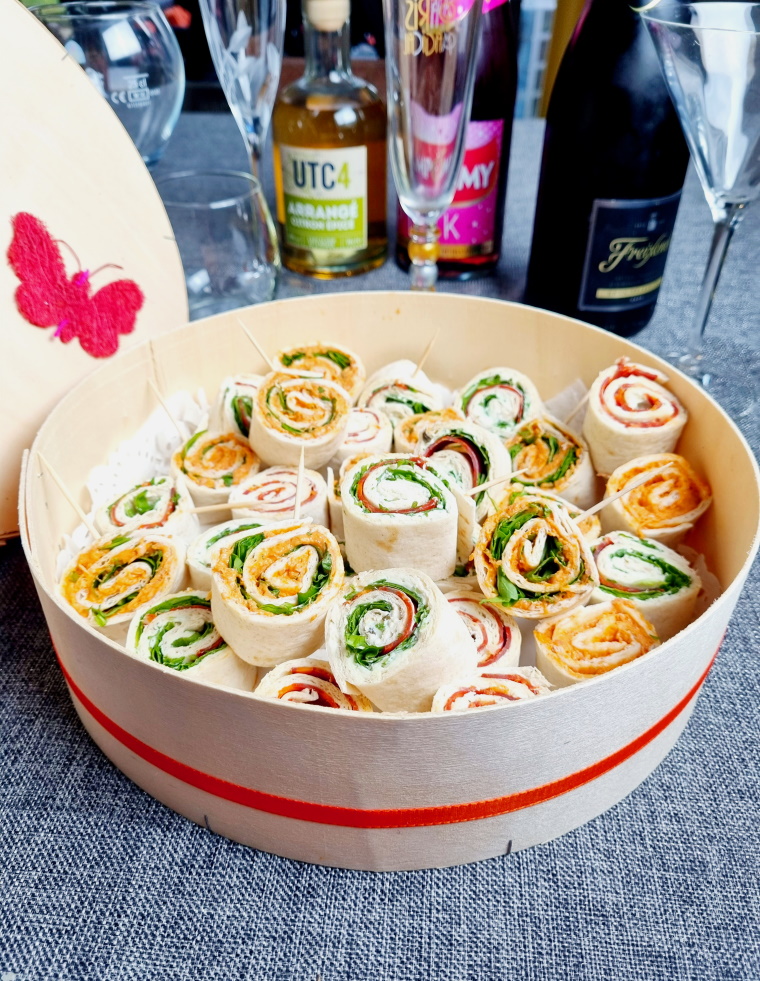 Assortiment de wraps pour l'apéritif