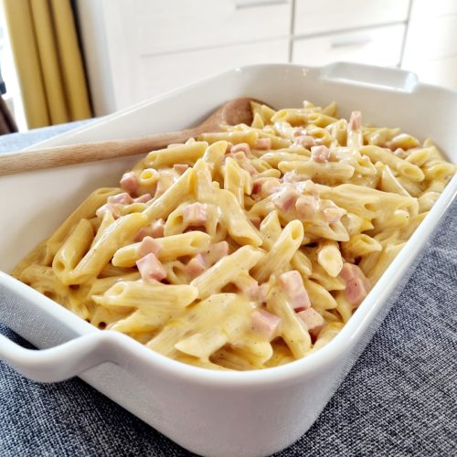 One pot pasta bière, jambon, cheddar