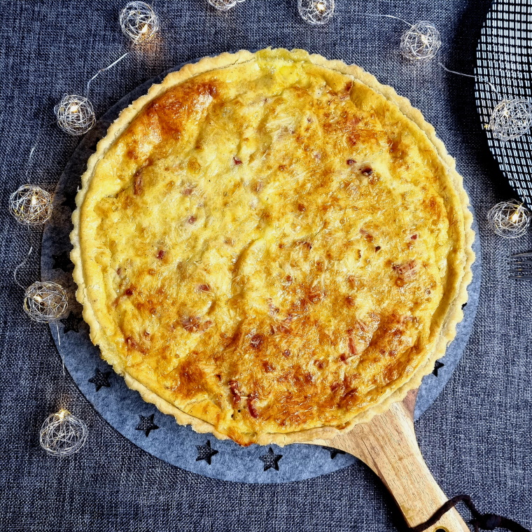 Quiche lardons fromage