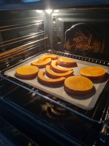 Cuisson au four de la butternut, avec la peau