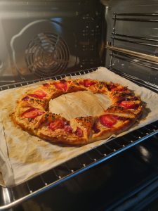 Cuisson de la couronne feuilletée