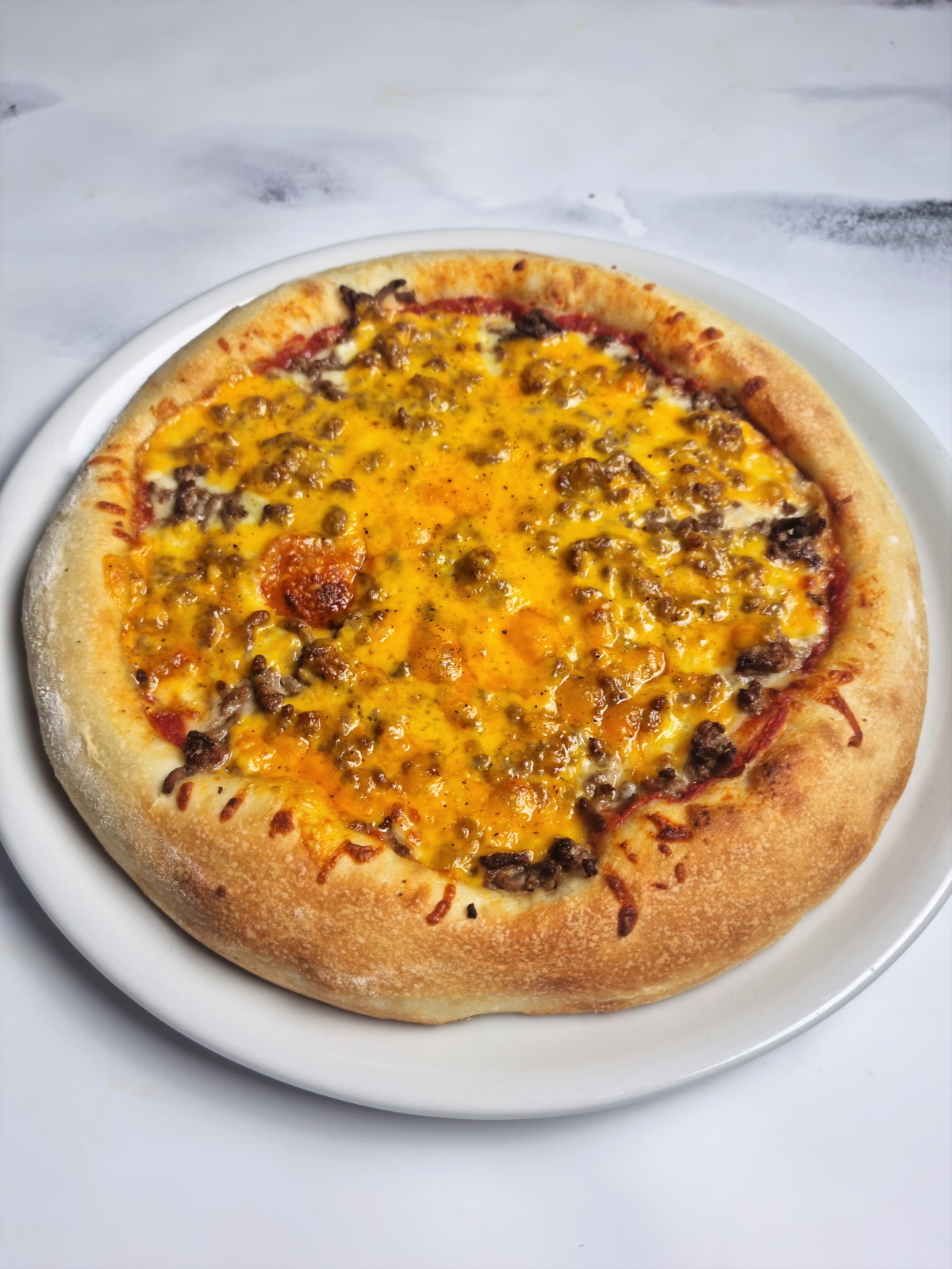 Pizza façon cheeseburger