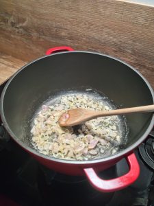 Fondue d'échalotes au beurre