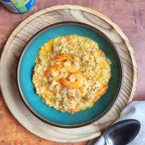 Risotto aux crevettes et lait de coco