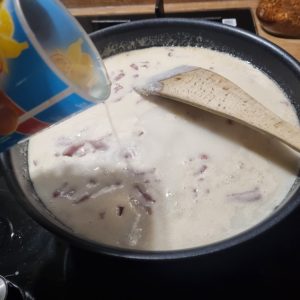 Sauce carbonara à la crème