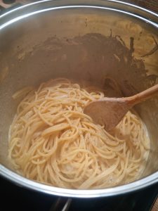 Spaghetti à la sauce aux truffes