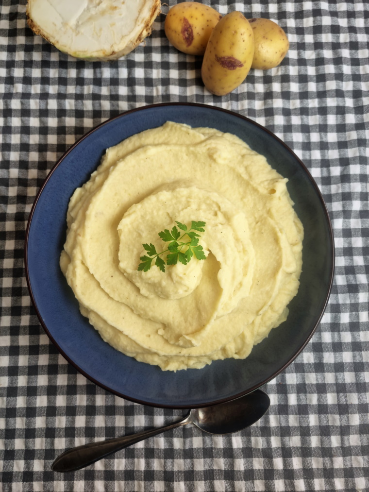 Purée de céleri rave et pommes de terre