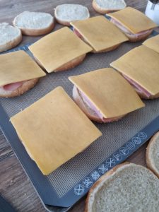 Croque burger au cheddar