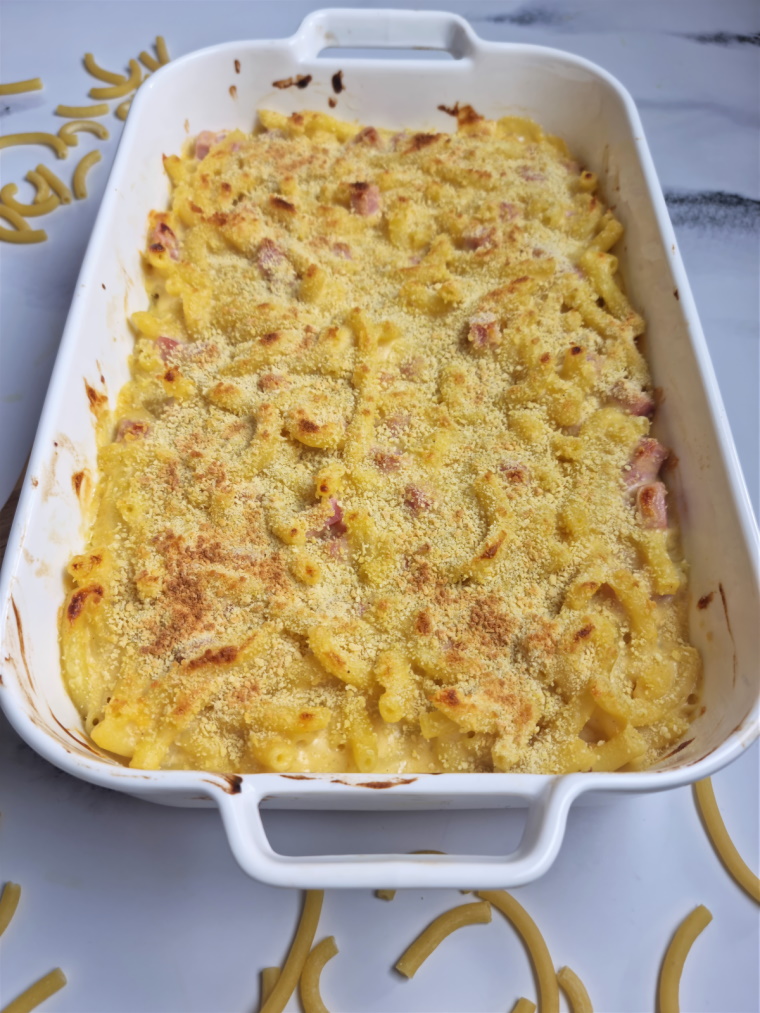 Mac and cheese au jambon