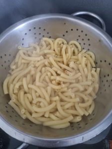 Macaroni égouttée