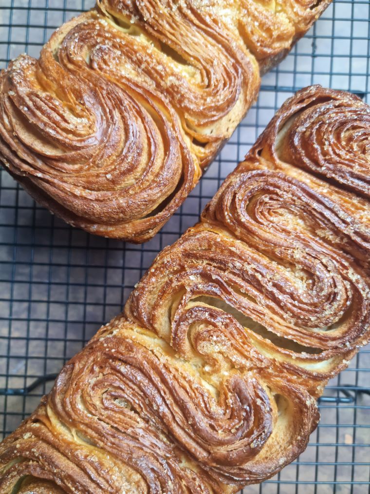 Brioche feuilletée caramélisée