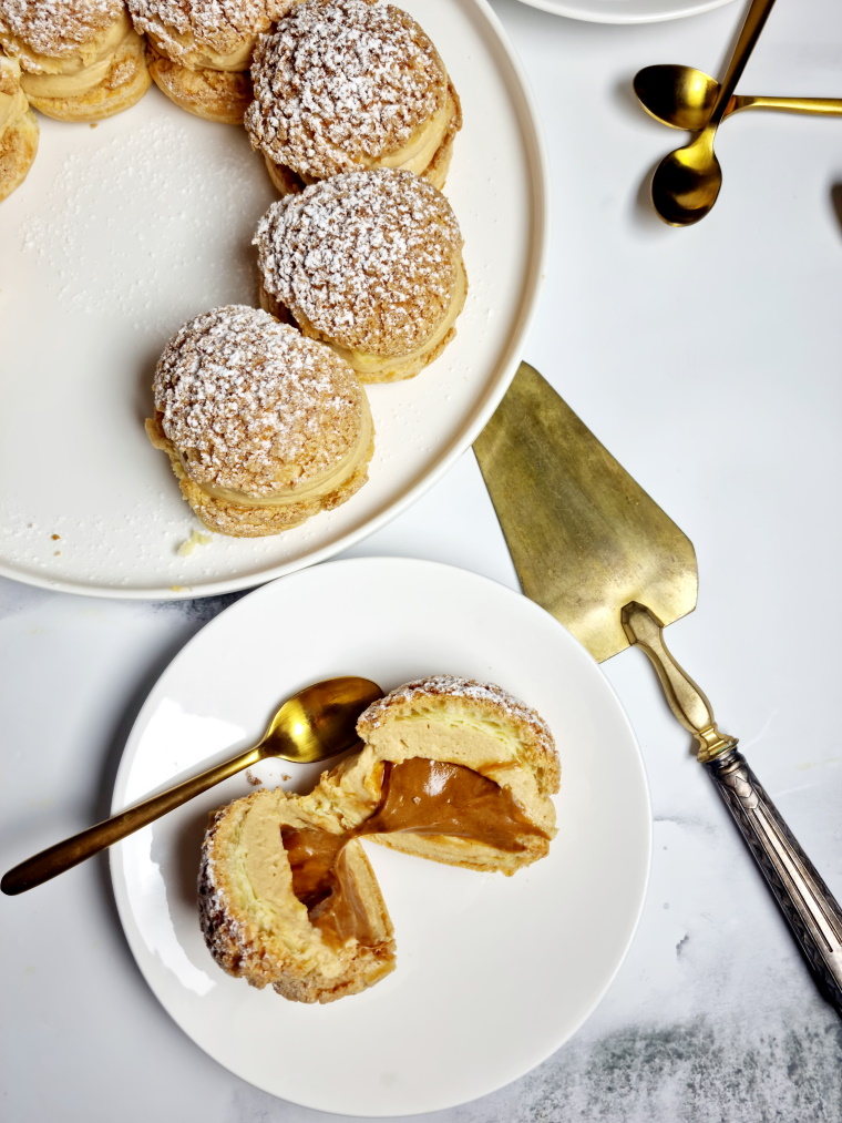 Paris-Brest avec insert praliné