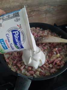 Tartiflette à la crème épaisse