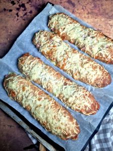 Baguettes lardons fromage