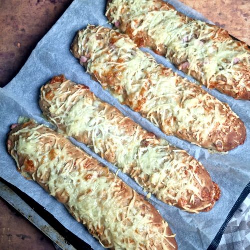 Baguettes lardons fromage