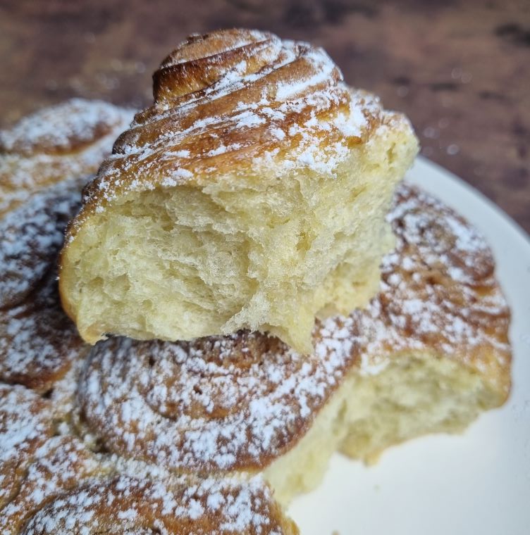 Brioche mie moelleuse et filante