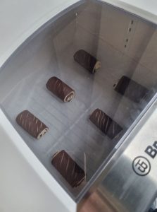 Chocolatines en chambre de pousse