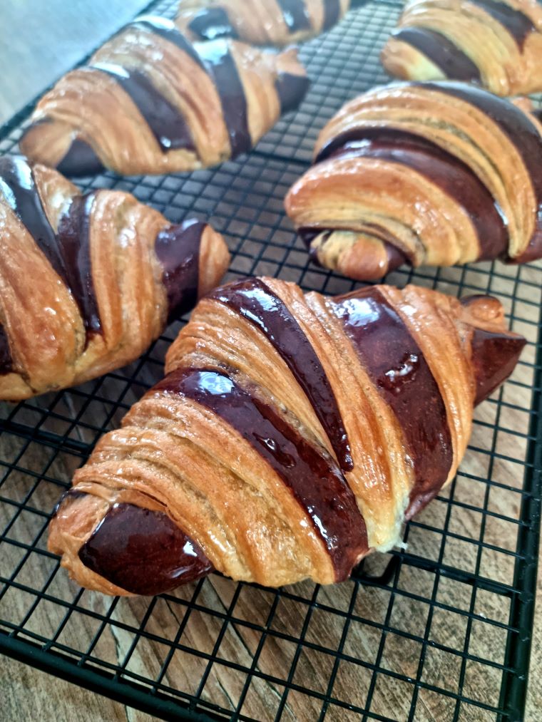 Croissants maison bicolores