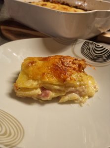 Gratin dauphinois au jambon