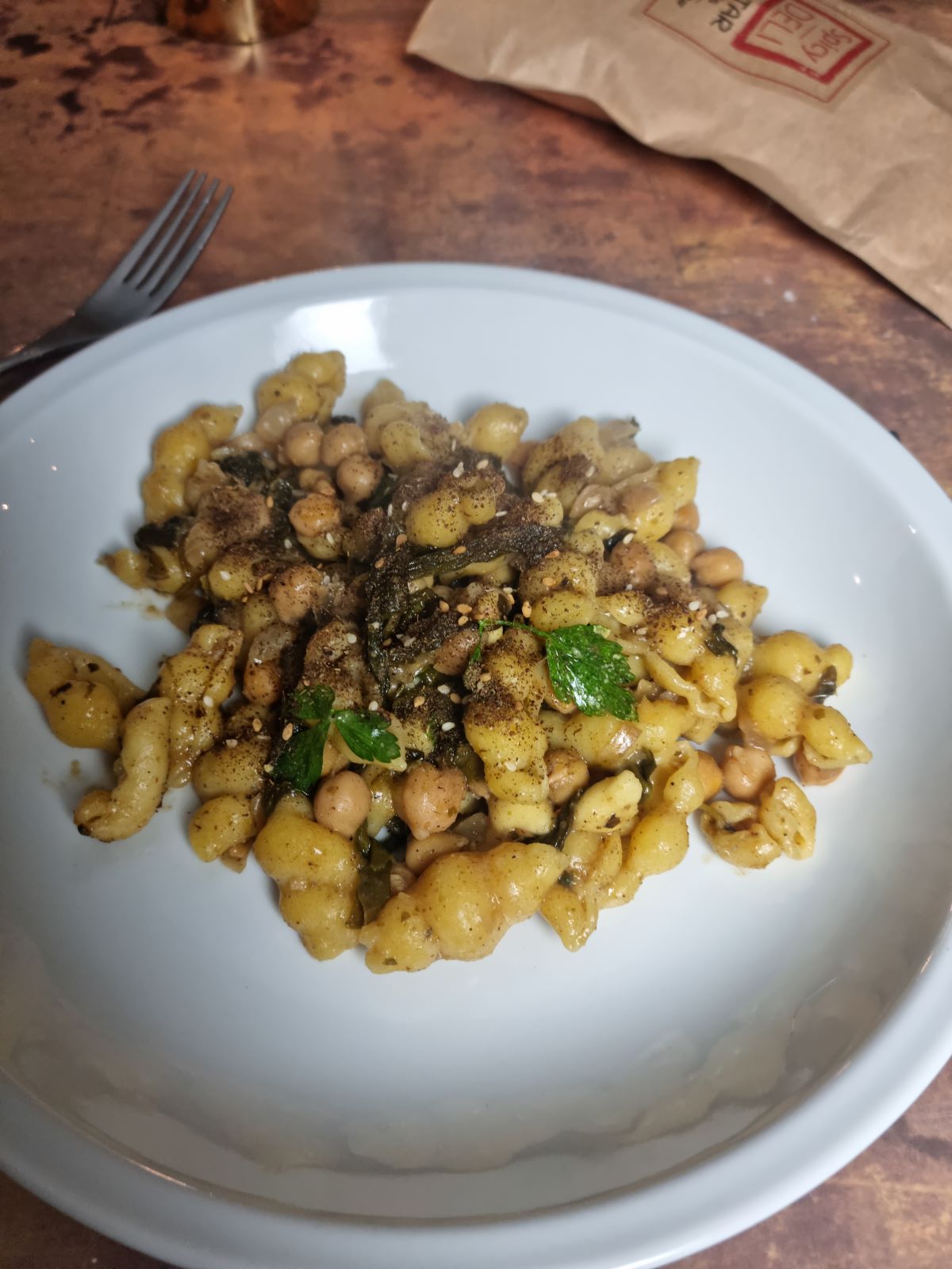 Pâtes aux pois chiches de Yotam Ottolenghi