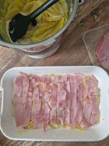 Gratin au jambon