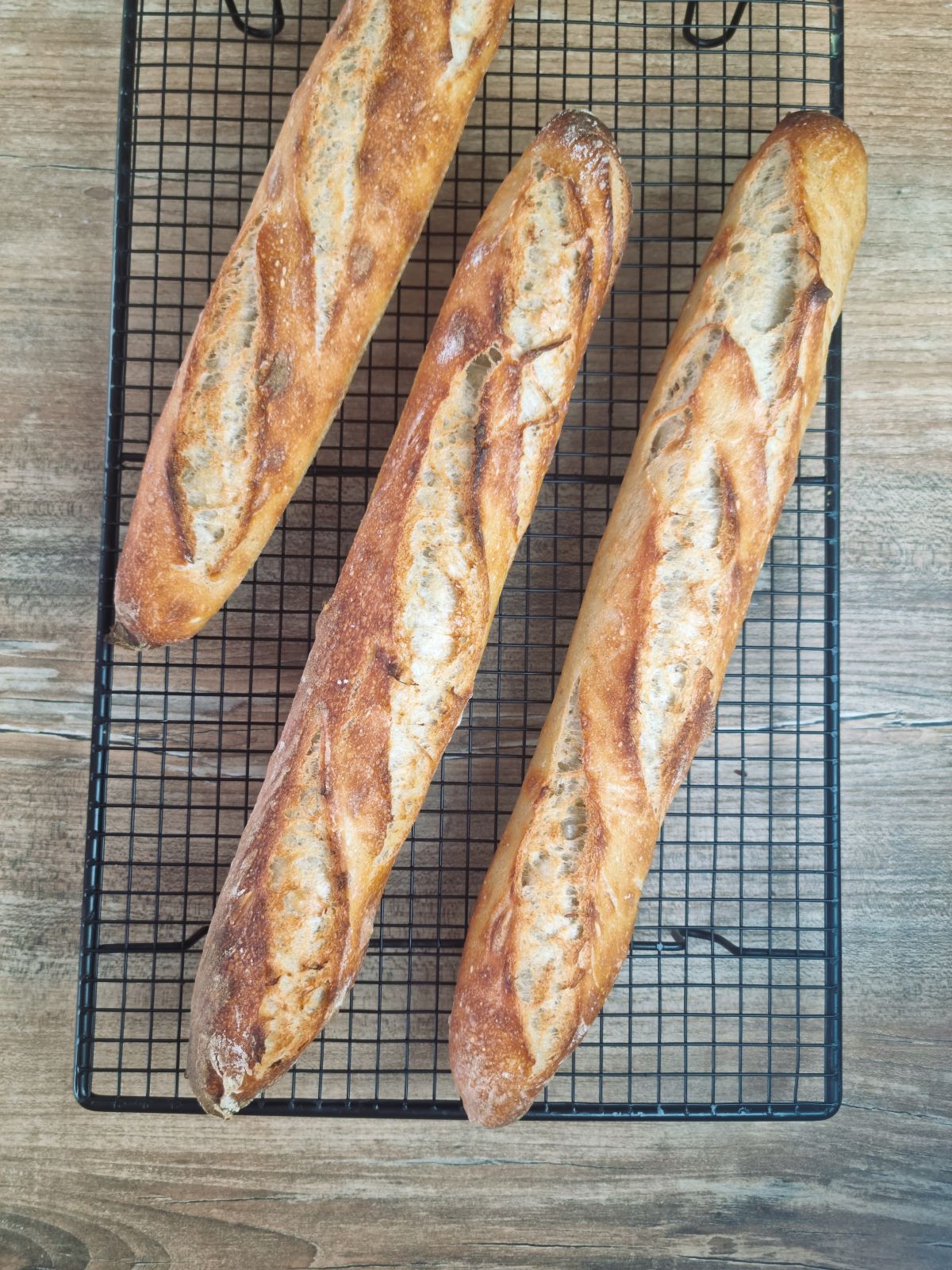 Baguettes de tradition au levain