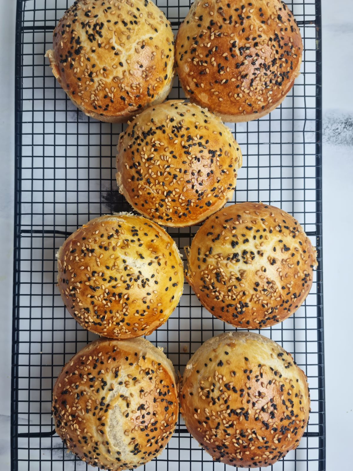 Pain burger au levain