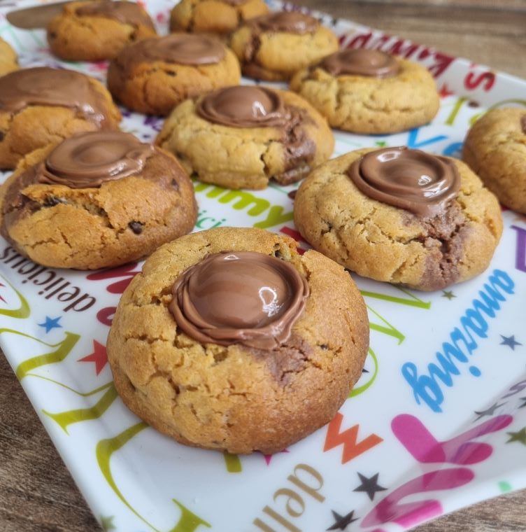 Cookies coeur fondant au praliné