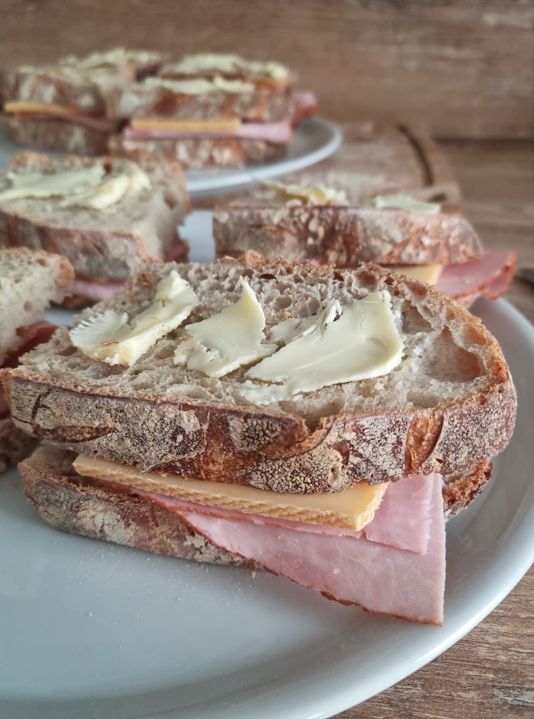 Croque-monsieur au pain de campagne