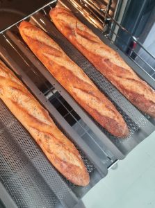 Cuisson des baguettes au levain