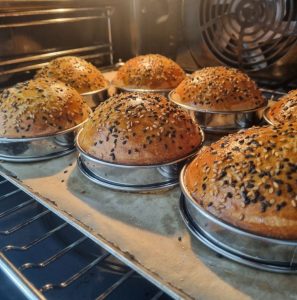 Cuisson des buns au levain