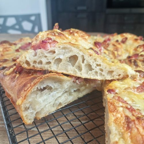 Fougasse au levain pour l'apéritif