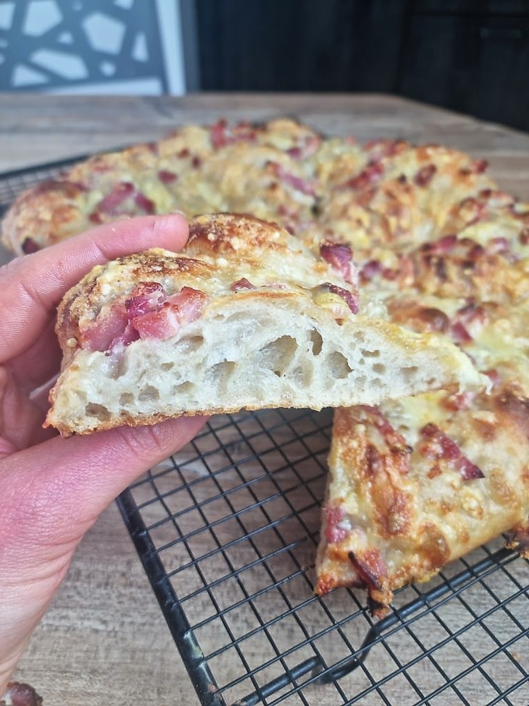 Fougasse au levain moelleuse