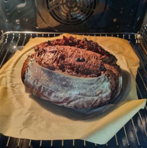 Cuisson du pain au cacao