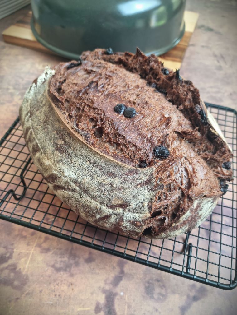 Pain cacao au levain