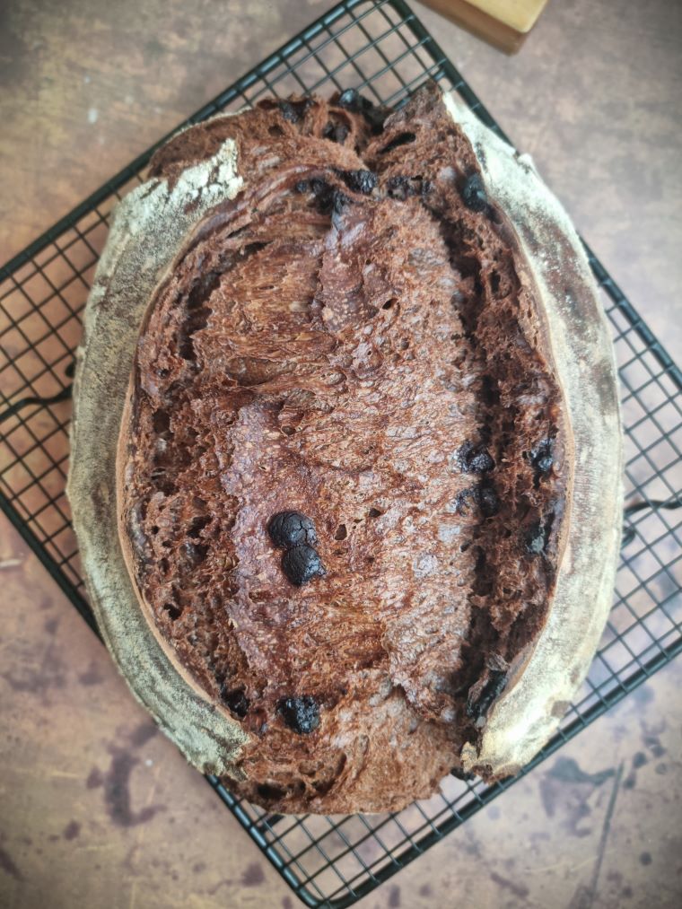 Pain au cacao et pépites de chocolat