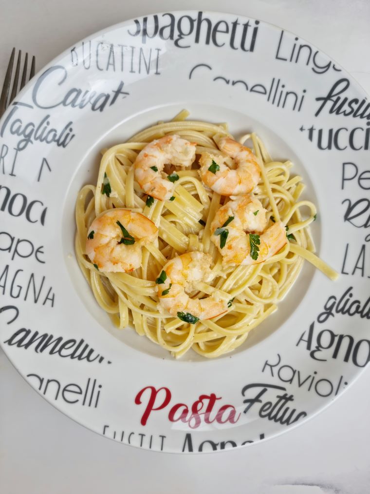 Linguine aux gambas