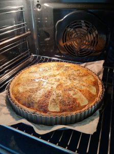 Cuisson de la tarte aux fromages