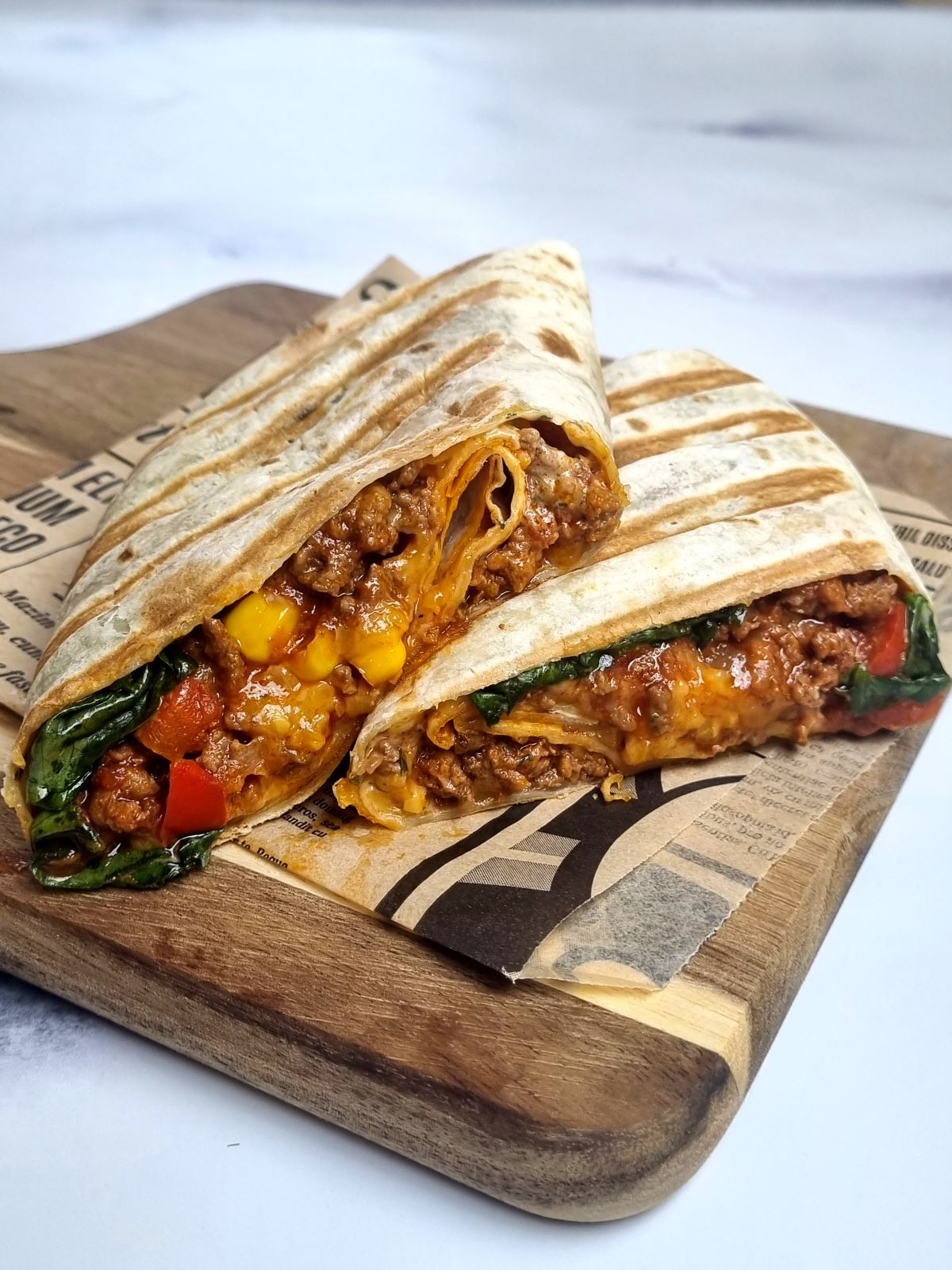 Burrito au boeuf haché