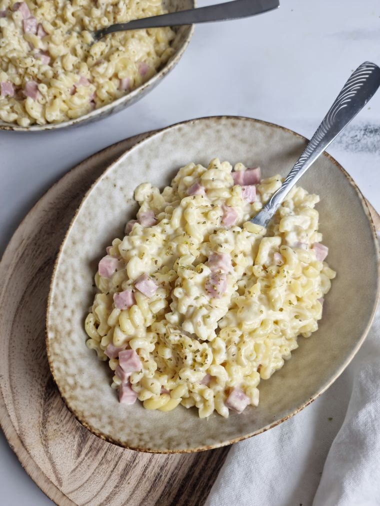 Coquillettes au jambon