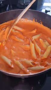 Penne crémeuses à la vodka