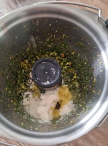 Faire le pesto de pistache