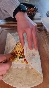 Plier le burrito